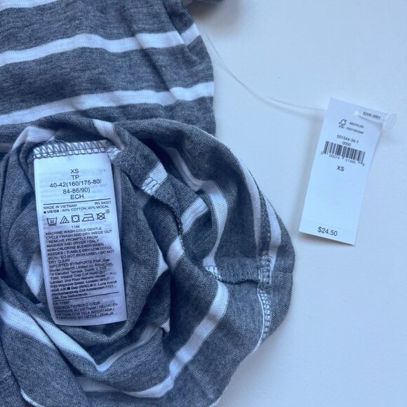 NWT Banana Republic Modal Blend Striped Tee (Women’s XS) - Picture 3 of 4